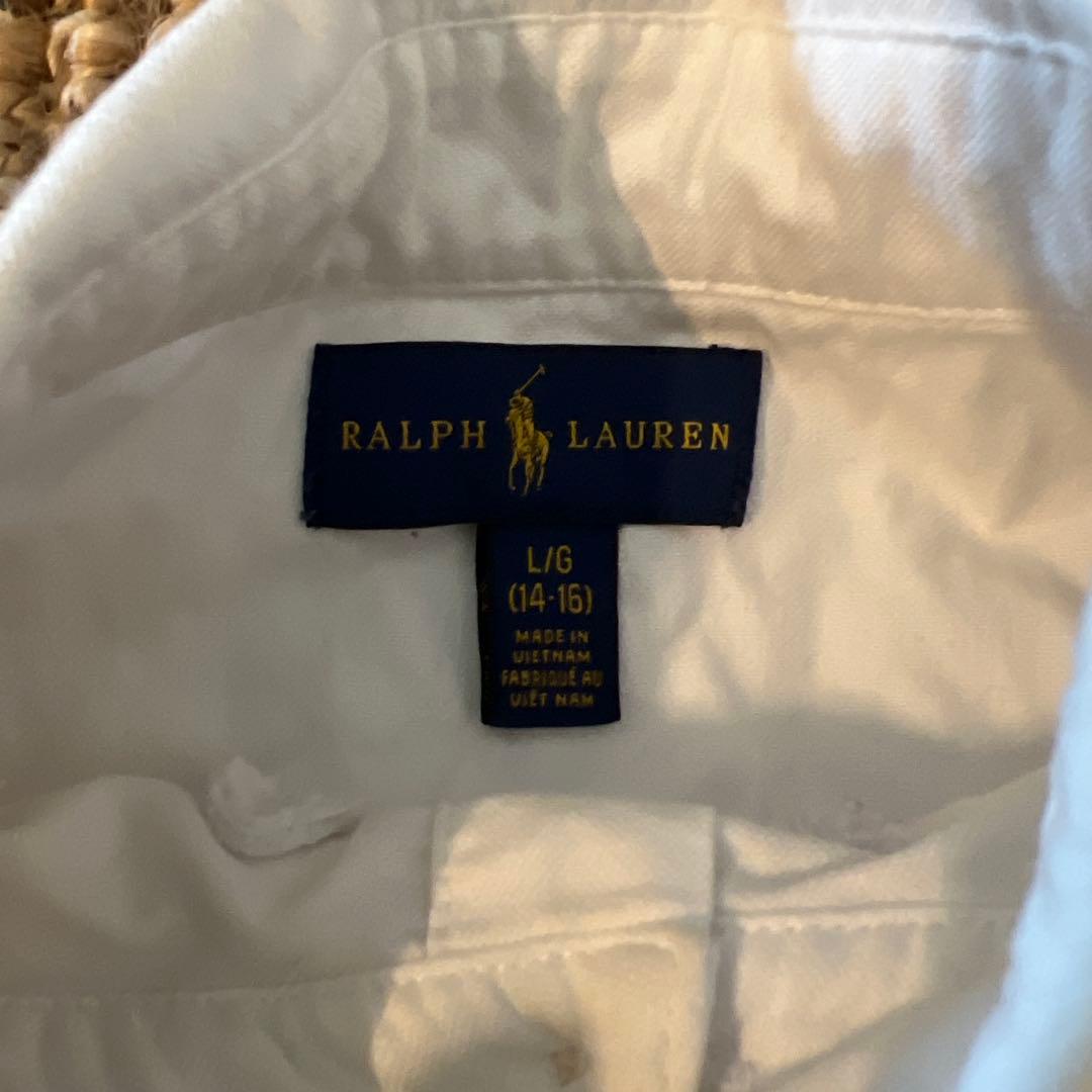 RalphLauren長袖シャツ L紺ブレザーダブル　ジャケット➕シャツセット
