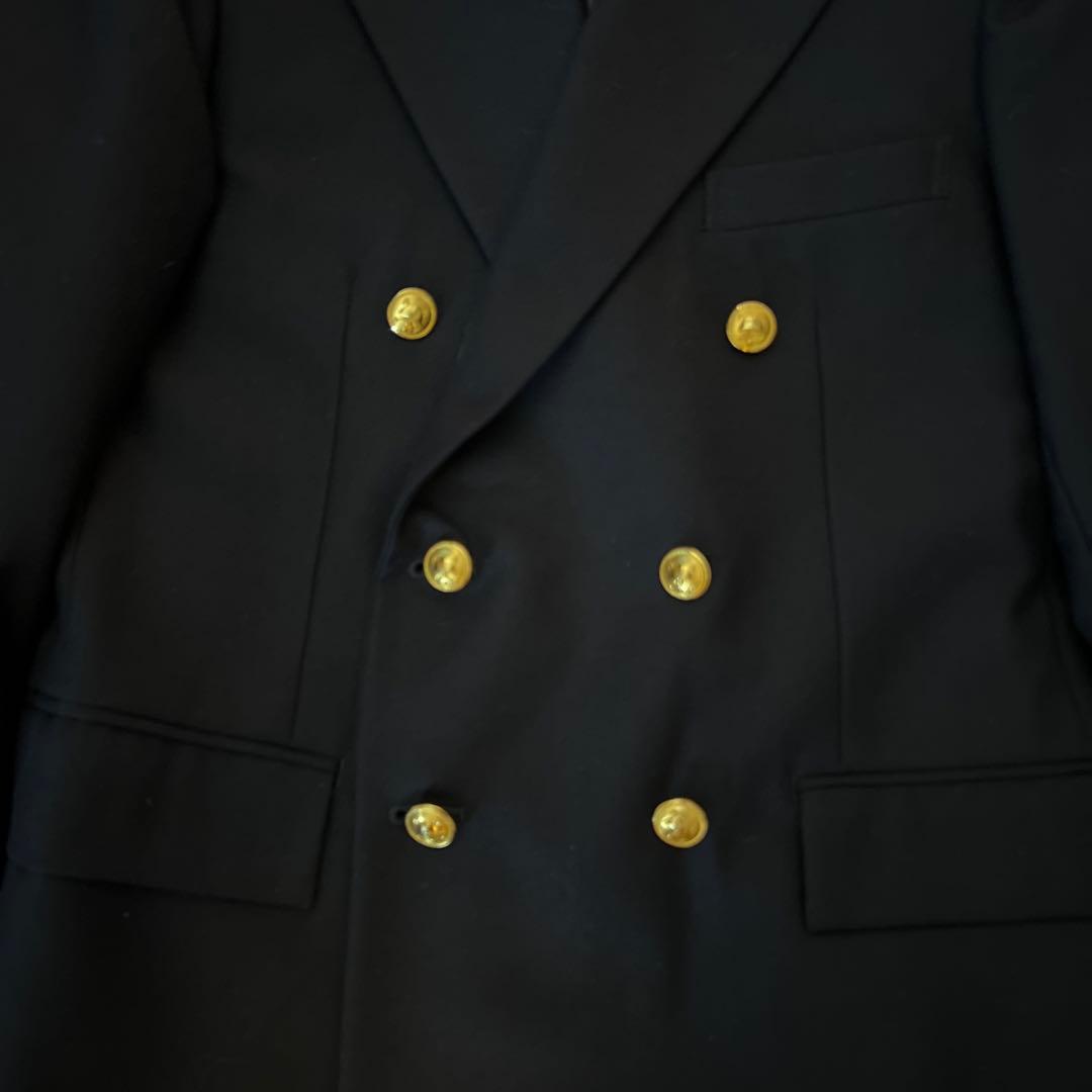 RalphLauren長袖シャツ L紺ブレザーダブル　ジャケット➕シャツセット