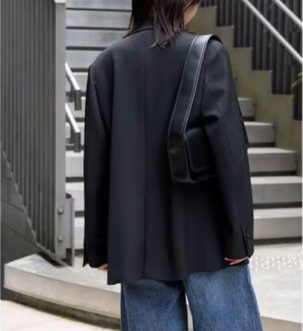 【未使用級】ジャーナルスタンダード ダブルテーラードジャケット ストレッチ 黒