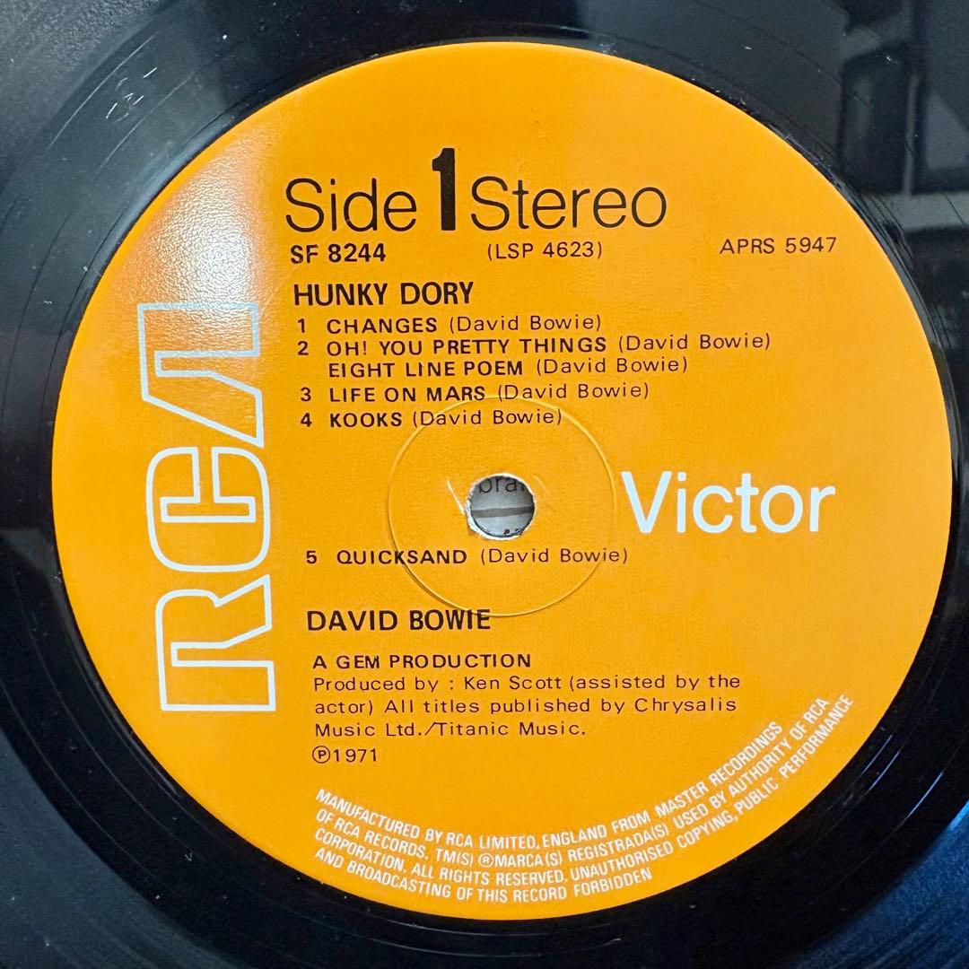【極レア】David Bowie/Hunky Dory UKオリジ初回マト3/3