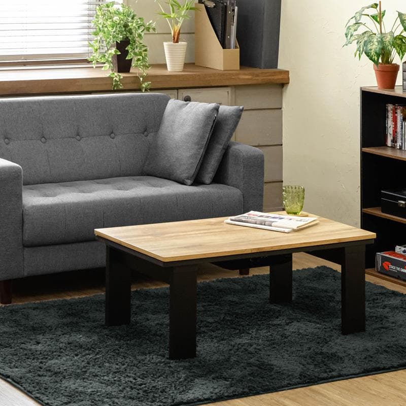 【新品・送料無料】モダンリビングコタツ　90×50　OAK/VBR/WAL