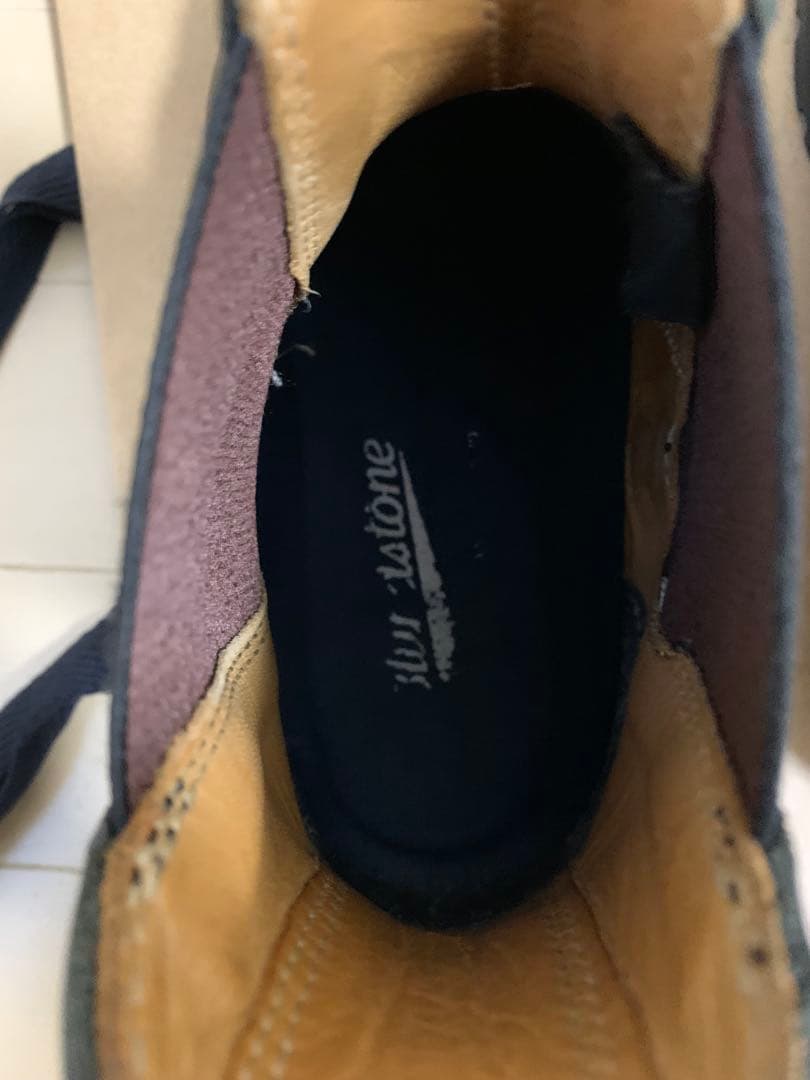 ブランドストーン サイドゴアブーツ シュリンクレザー