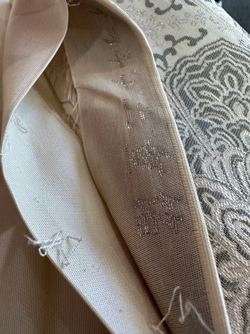 3日間期間限定特別価格！！早い者勝ちです！二部式　作り帯　 高級プラチナ箔二重織