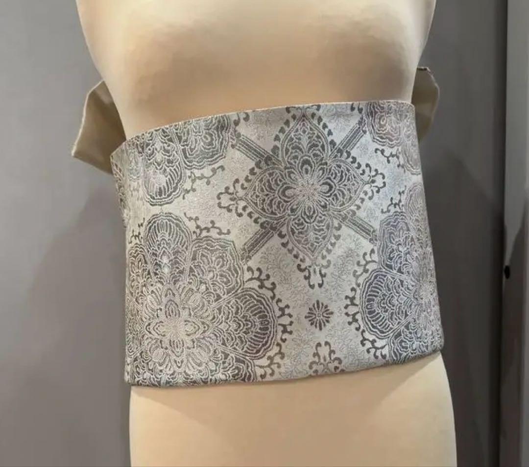 3日間期間限定特別価格！！早い者勝ちです！二部式　作り帯　 高級プラチナ箔二重織