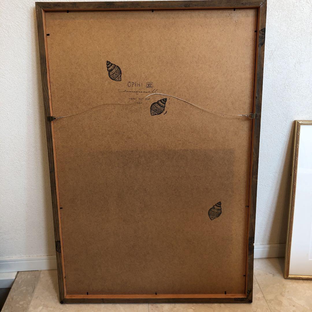 貝の絵柄の絵画