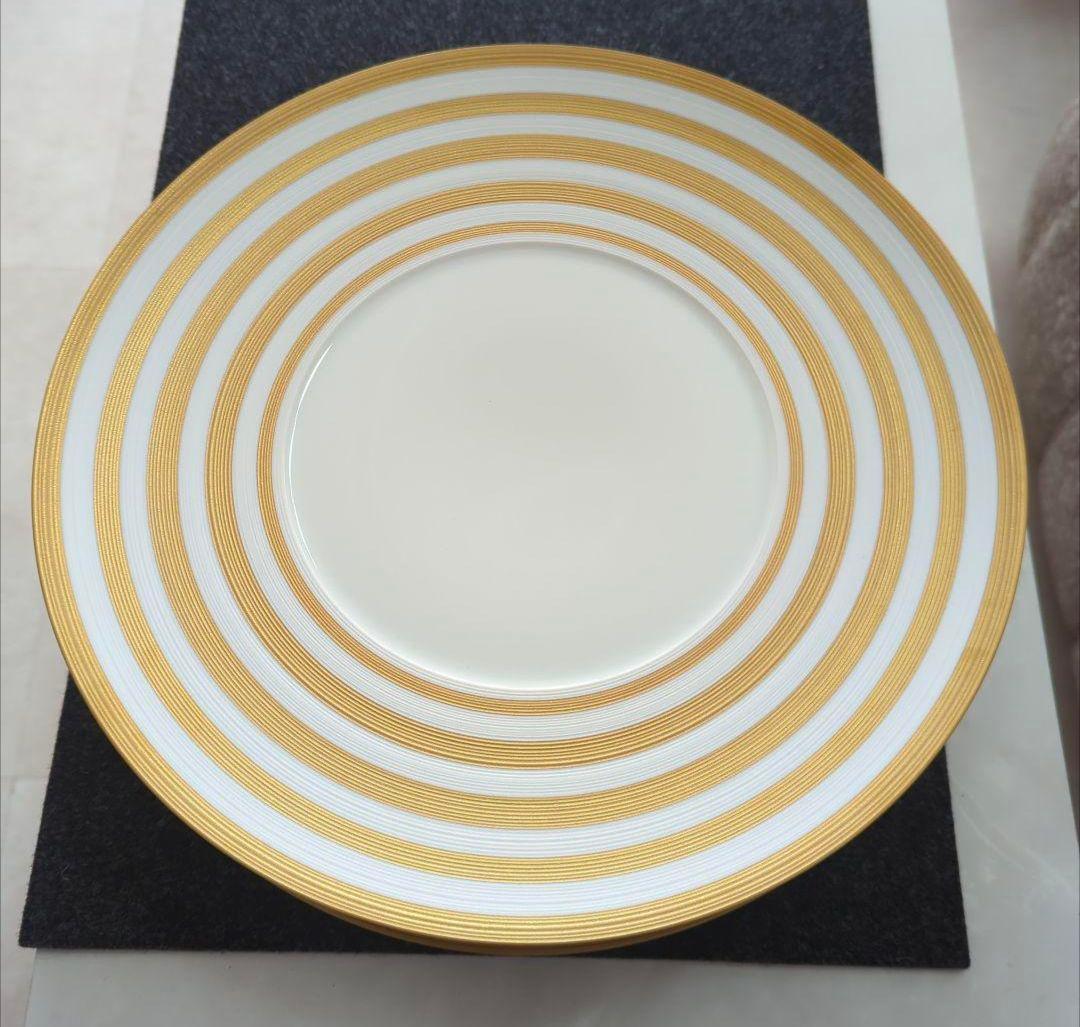 J.L Coquet ゴールドストライプ 大皿　2枚組