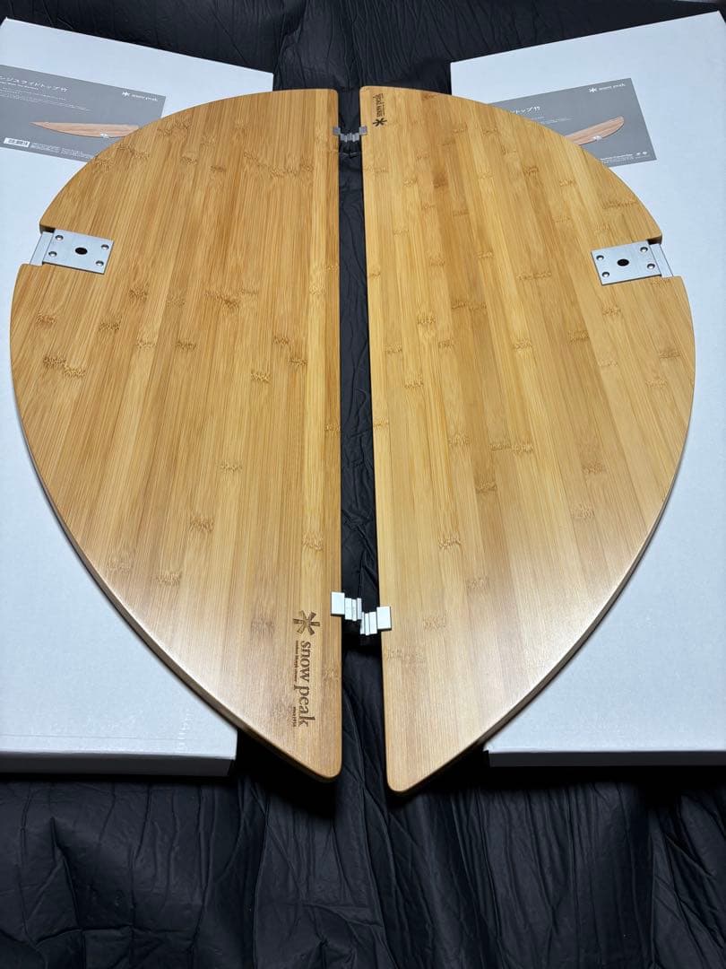 【廃盤】スノーピーク ラウンジスライドトップ竹 CK-155TR 2枚セットです