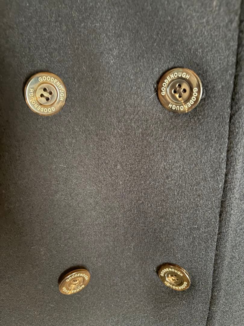 GOOD ENOUGH ネイビー　ピーコート　Lサイズ