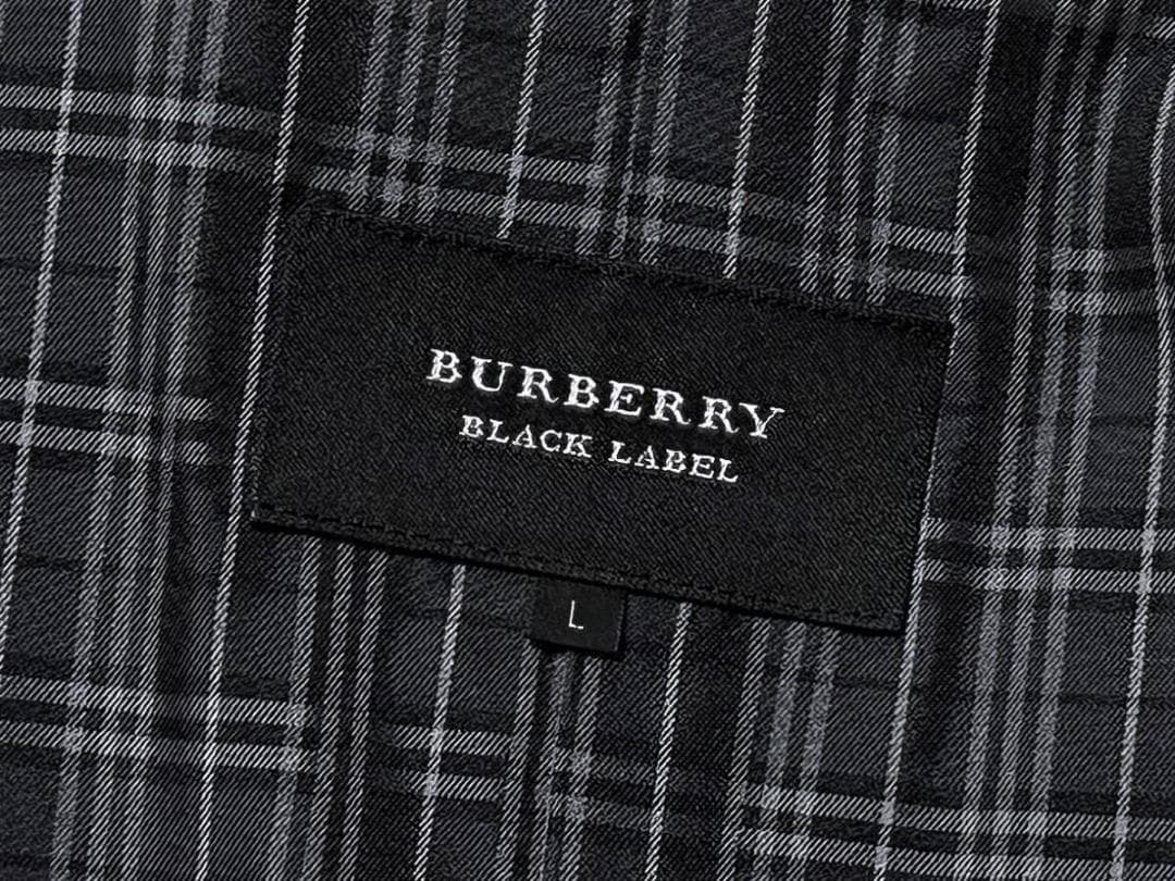 バーバリー ブラックレーベル ナポレオン ピーコート ジャケット L ネイビー