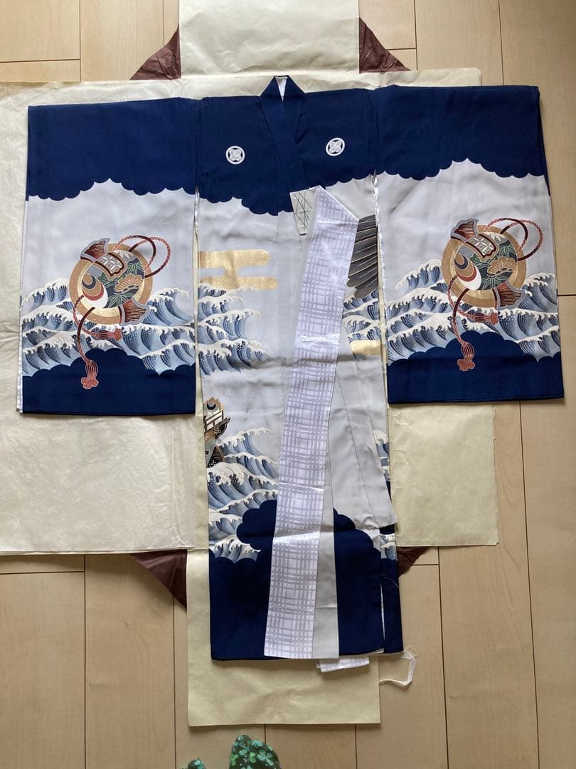 男の子　お宮参りお祝い着長襦袢セット