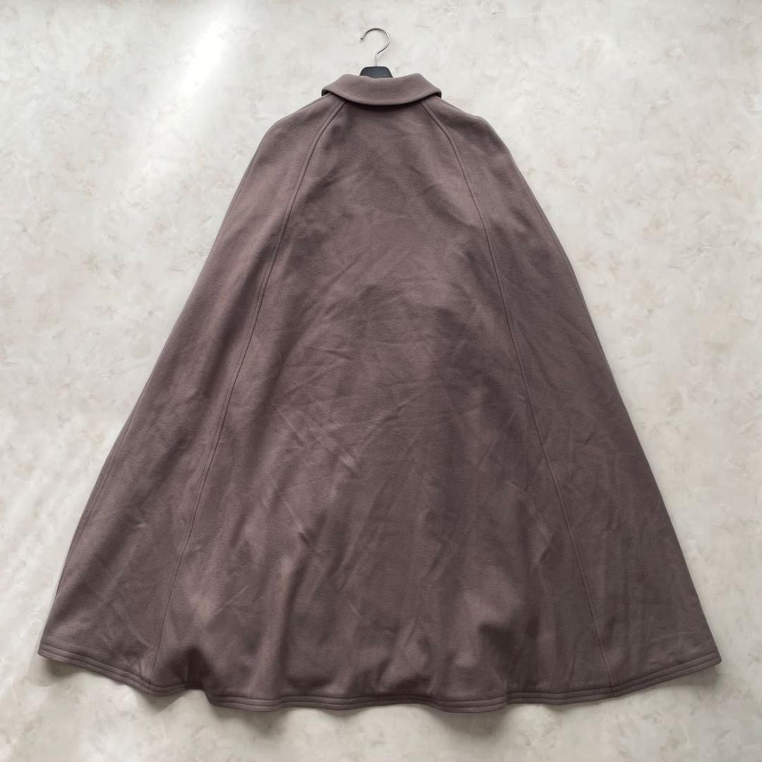 【未使用級】CELFORD ケープコート マント　マキシ丈　ベルト付き　36 S