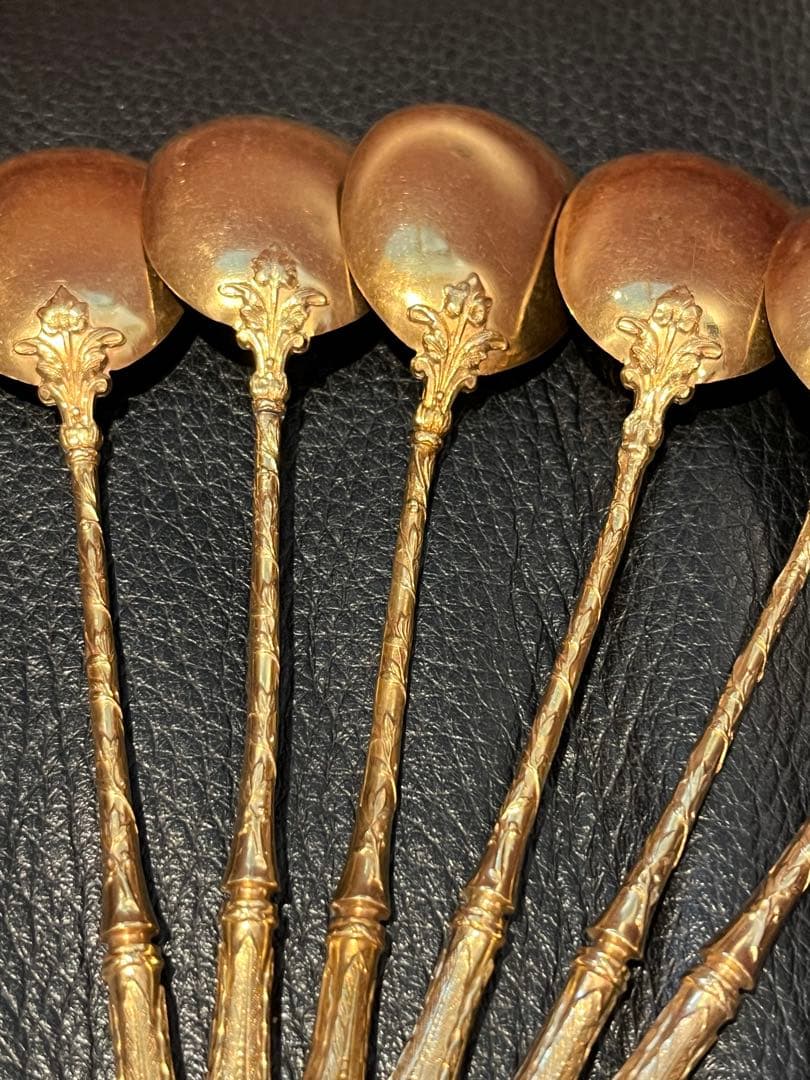 ピュイフォルカ　アイスクリームスプーン　純銀製　スターリングシルバー　950