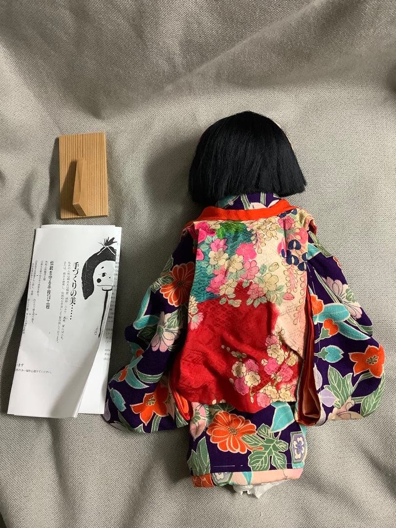 土・日限定セール 再出品 顔・足等に難あり！ 藤村明光 市松人形 約40cm