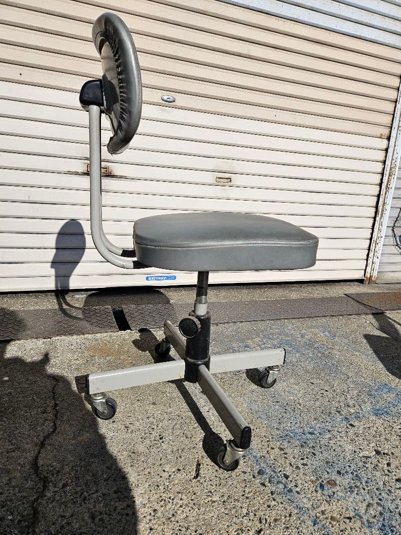 ジャパンヴィンテージ 古いワークチェア 回転椅子 インダストリアル 昭和レトロ