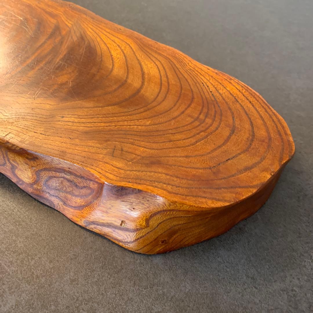 貴重な屋久杉の花台・敷台 美しい木目の一品