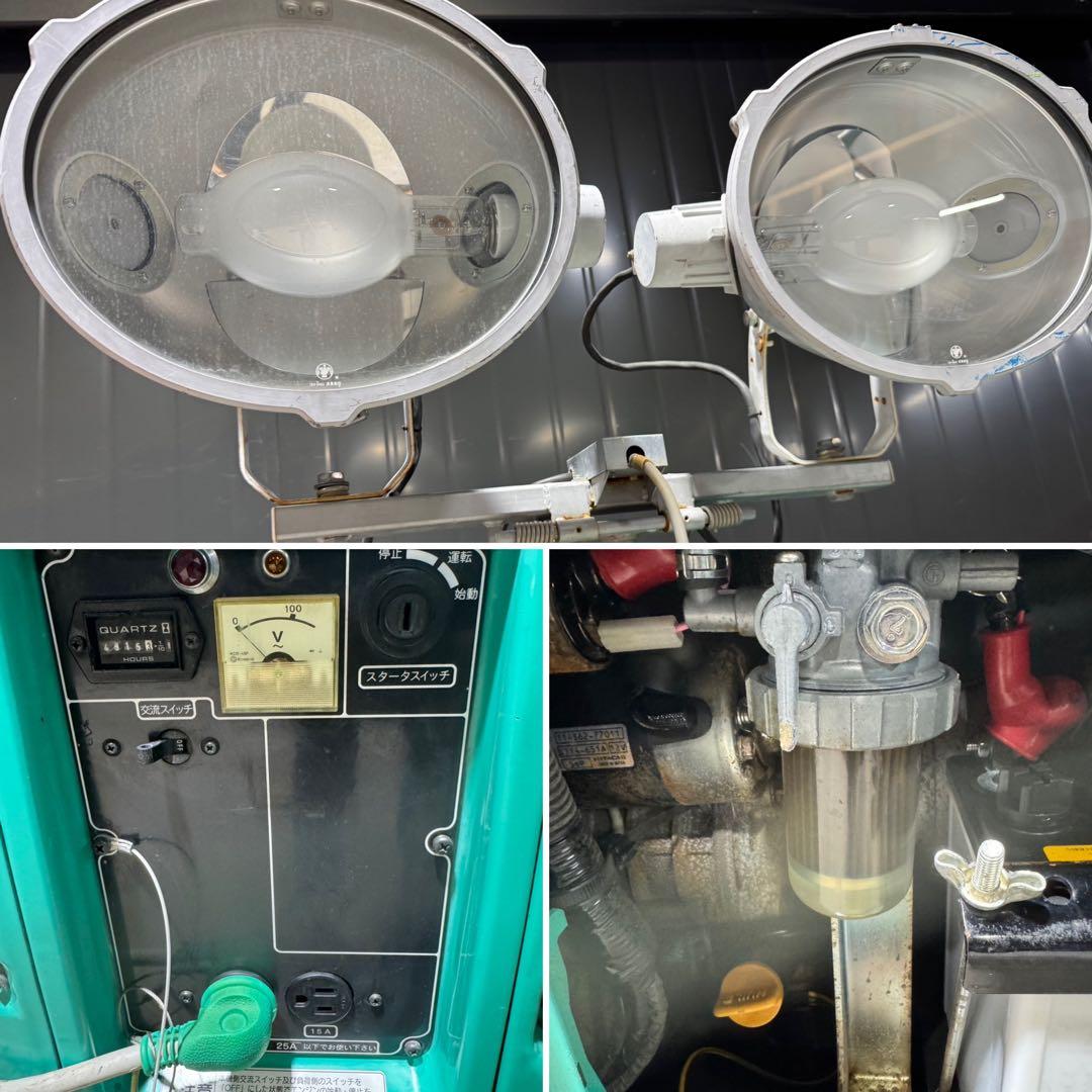 YDG250VS ヤンマー 発電機 投光器 バルーン ディーゼルエンジン 作業灯
