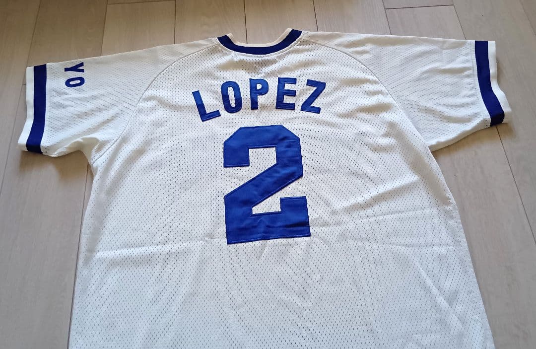 【数量限定　完売】大洋　ホエールズ　復刻　ロペス　ホーム　ユニフォーム　L