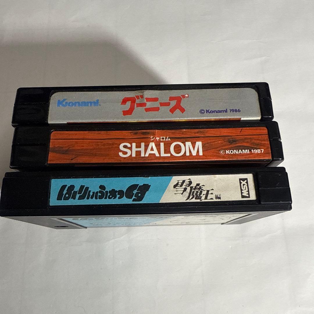 コナミ　MSX ソフト　3本　未チェック