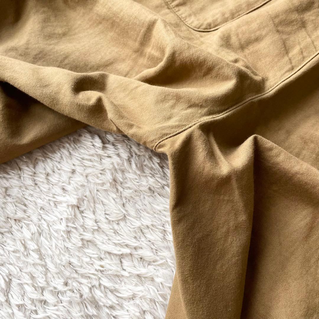 美品 MHL クロップドコットントラウザーズ 3 ブラウン