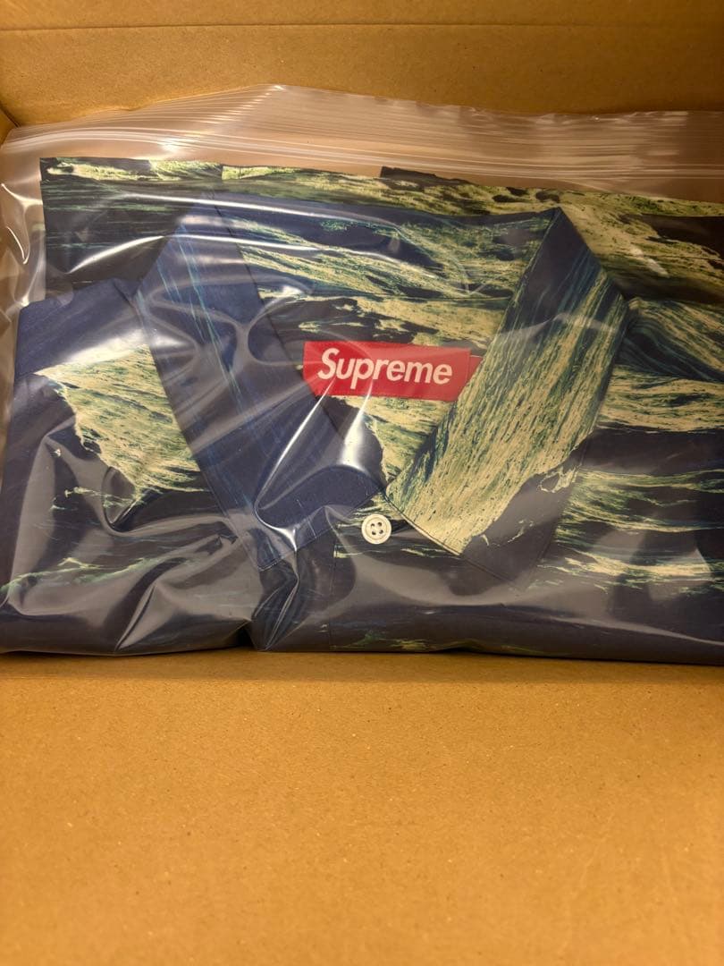 Supreme 波模様 シャツ
