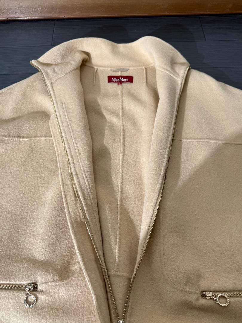 マックスマーラ ステュディオ ハーフスリーブ ZIPUPウールコート