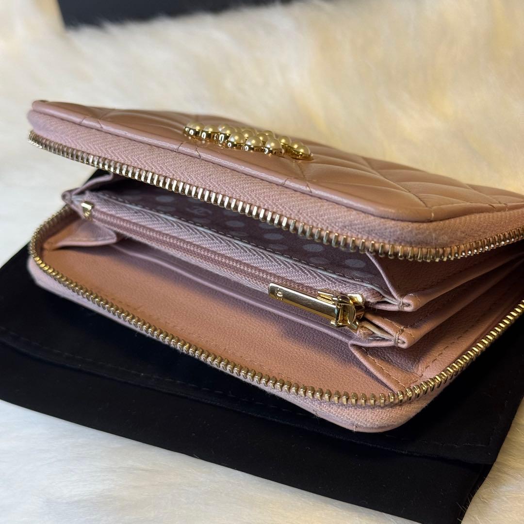 CHANEL シャネル マトラッセ ジップ パース フラグメントケース
