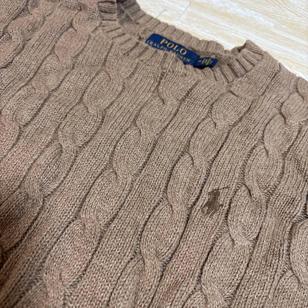 Polo Ralph Lauren ケーブルニットセーター　ベージュ