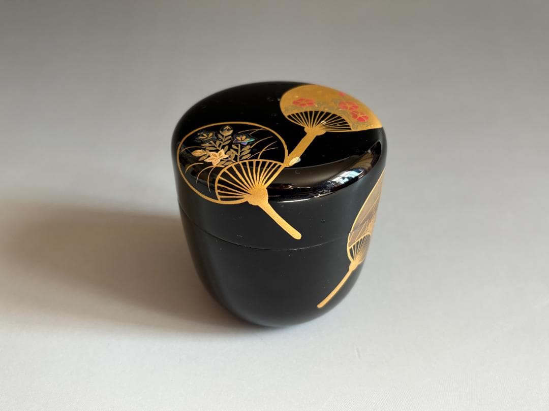 薄茶器　築城築良　団扇　中棗　茶道具