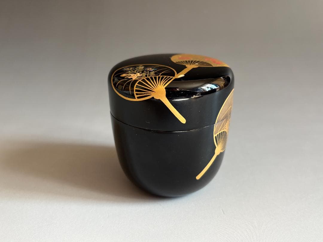 薄茶器　築城築良　団扇　中棗　茶道具