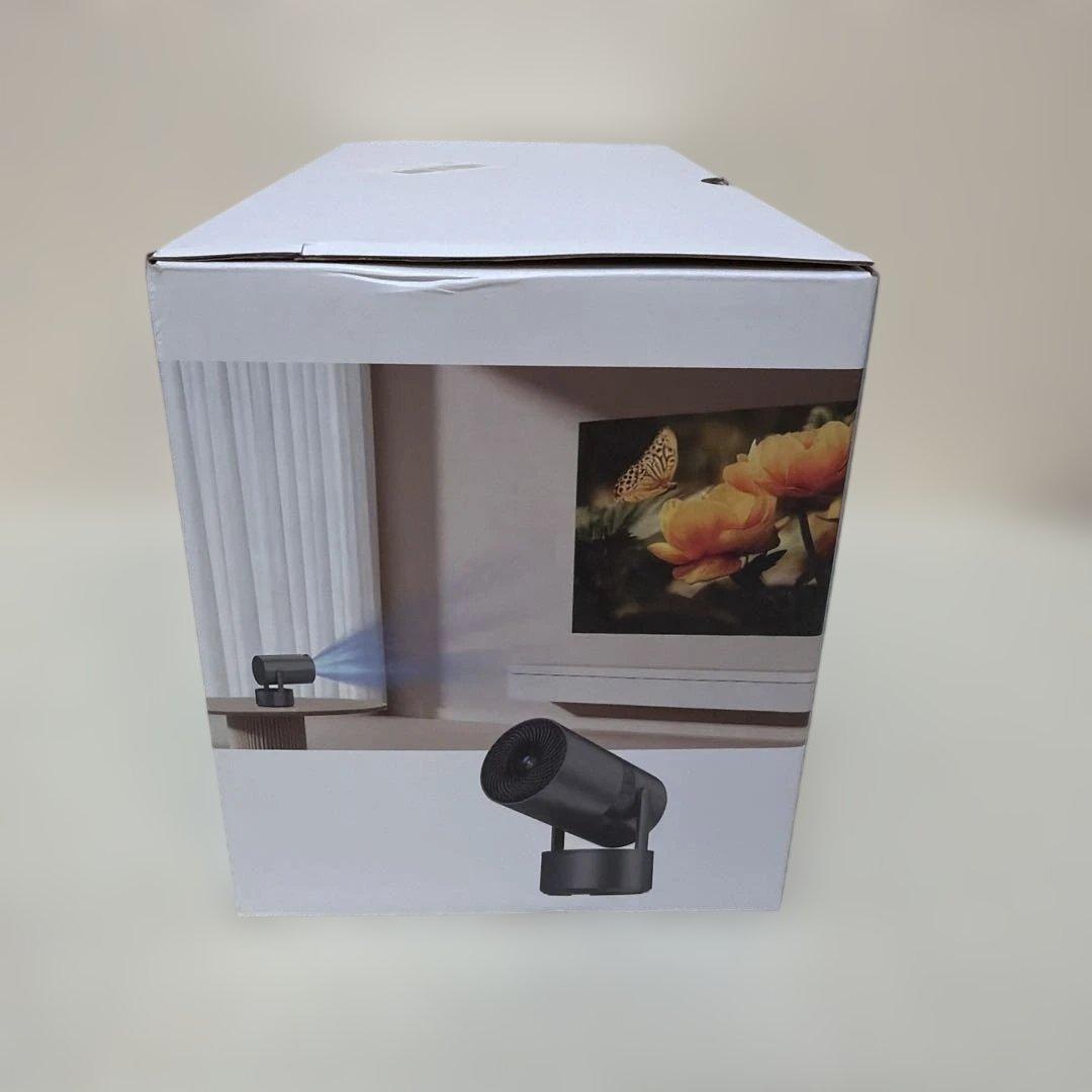 ロジェクター 家庭用 超小型　バッテリー内蔵・Android TV搭載　270°