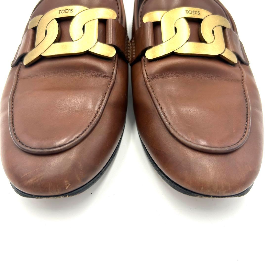 TOD'S トッズ ローファー ケイト レザー ブラウン