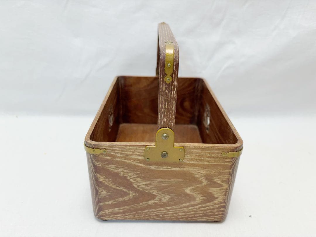 ほぼ未使用 茶道具 指物師 大崎雄斎作 鵬雲斎好写 桑 桐透 手付莨盆セット共箱