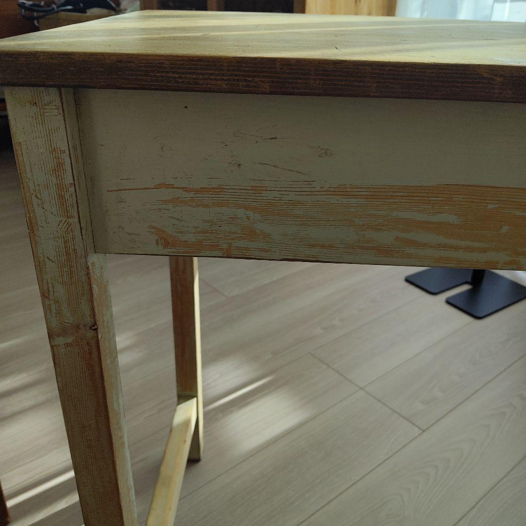 ハンドメイド　机　古道具