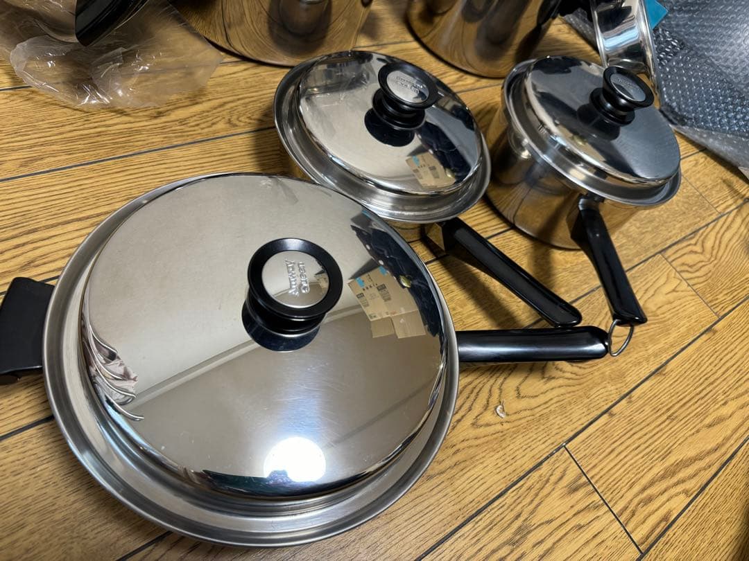 13点セット 21p アムウェイクイーン ステンレス 鍋 AMWAY QUEEN