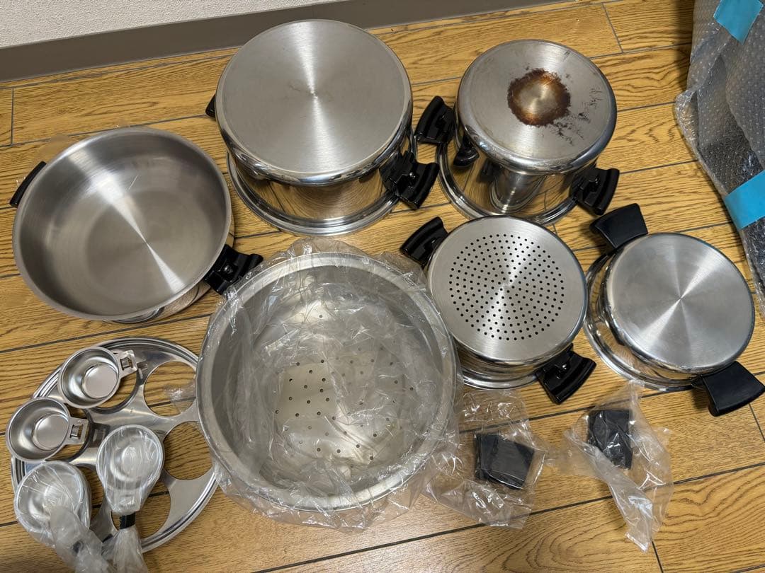 13点セット 21p アムウェイクイーン ステンレス 鍋 AMWAY QUEEN