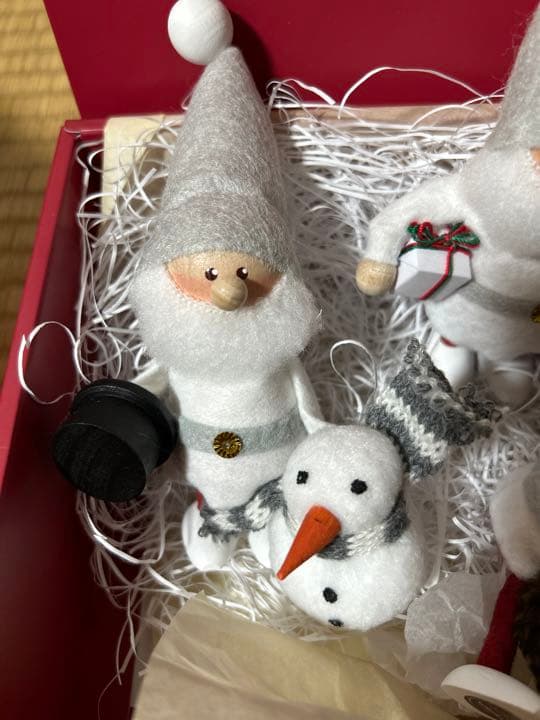 てのりサンタ（シルクハット）サイレントナイト2点セット