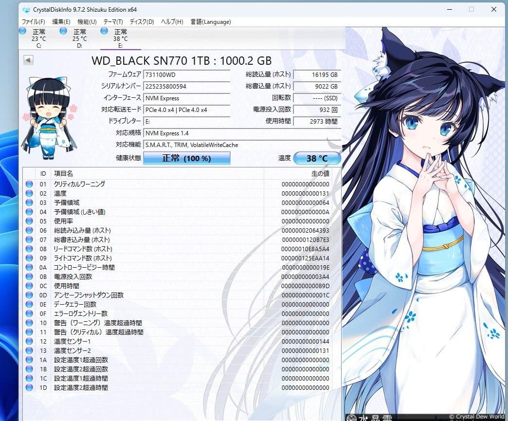 内蔵型SSD WD_BLACK SN770 1TB NVMe SSD