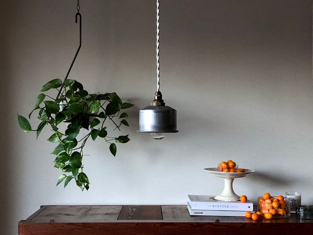 北欧ビンテージシェードのペンダントライト 真鍮ソケット リビングインテリア 照明
