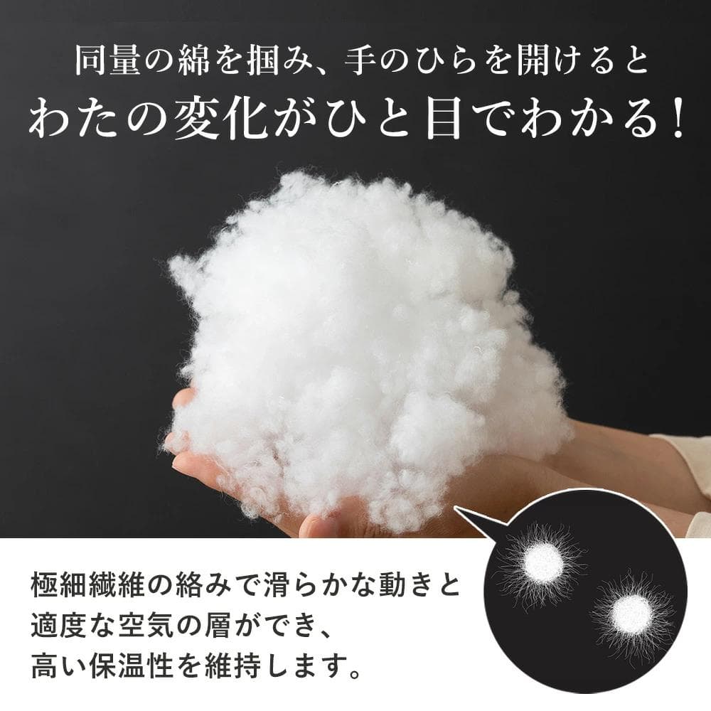 マイクロフラッフィー 掛けふとんホットプラス［ダブル］ブラウン／テイジン