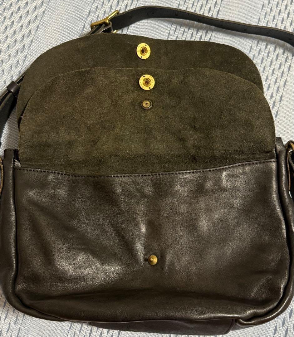 sot ハンドウォッシュレザー　ショルダーバッグ　黒