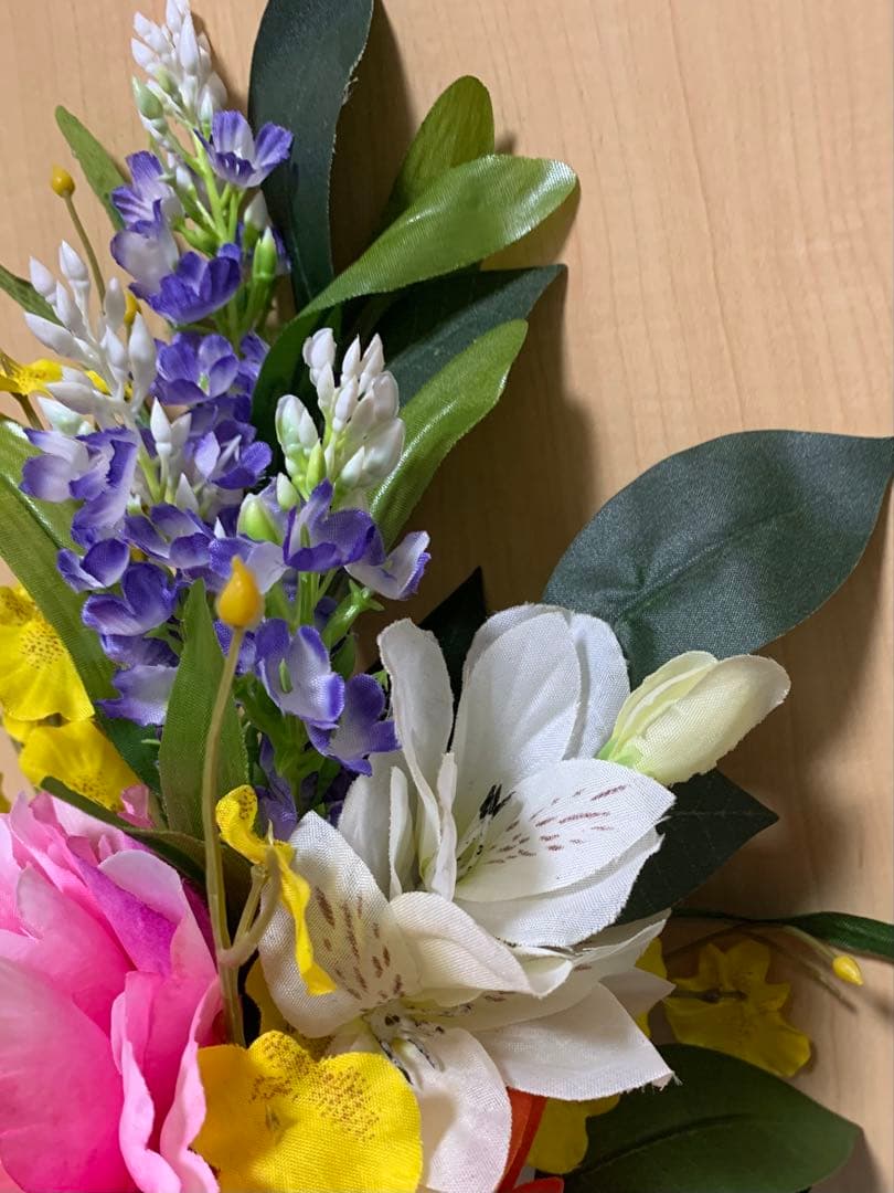 B 127z 仏花アレンジ一対　お墓花　お供え花　造花