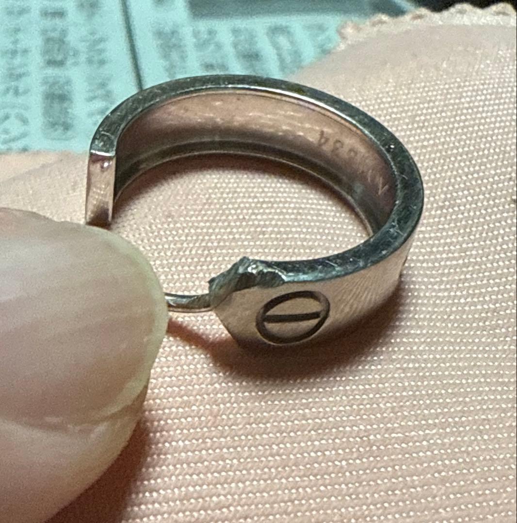 【しの】カルティエ ラブ フープ ピアス 片耳　ロックキャッチ付き！