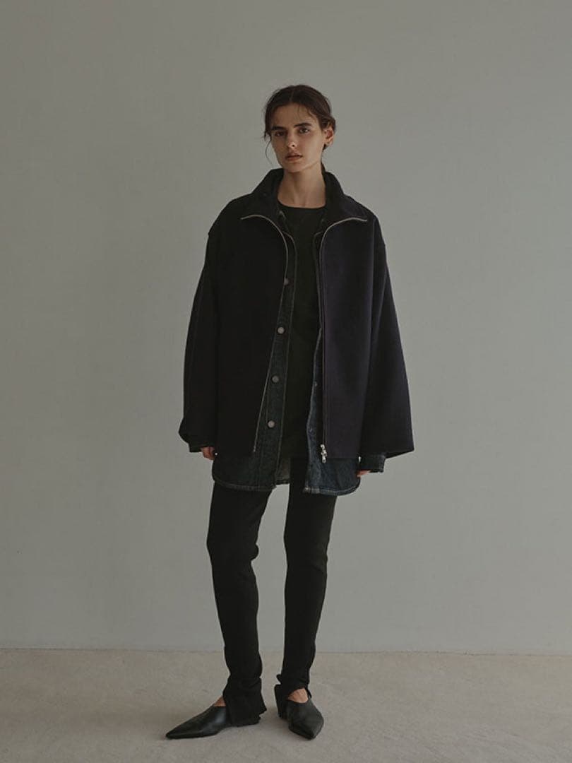 ETRE TOKYO メルトンスタンドネックリバーブルゾン