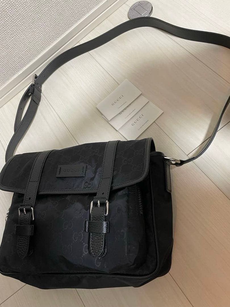 新品未使用品 GUCCI ナイロンロゴショルダーバッグ ユニセックス