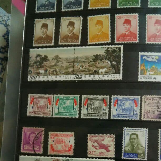 海外切手未使用　使用済混合