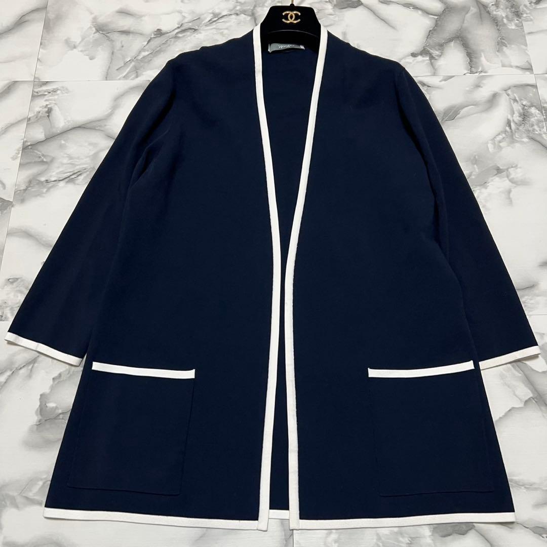 【美品】マックスマーラ　アンサンブル　白タグ　半袖ニット　カーディガン　L