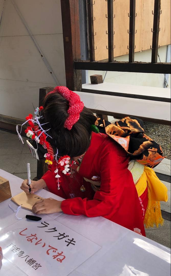 七五三　日本髪　髪飾り　かんざし　ヘアアレンジ