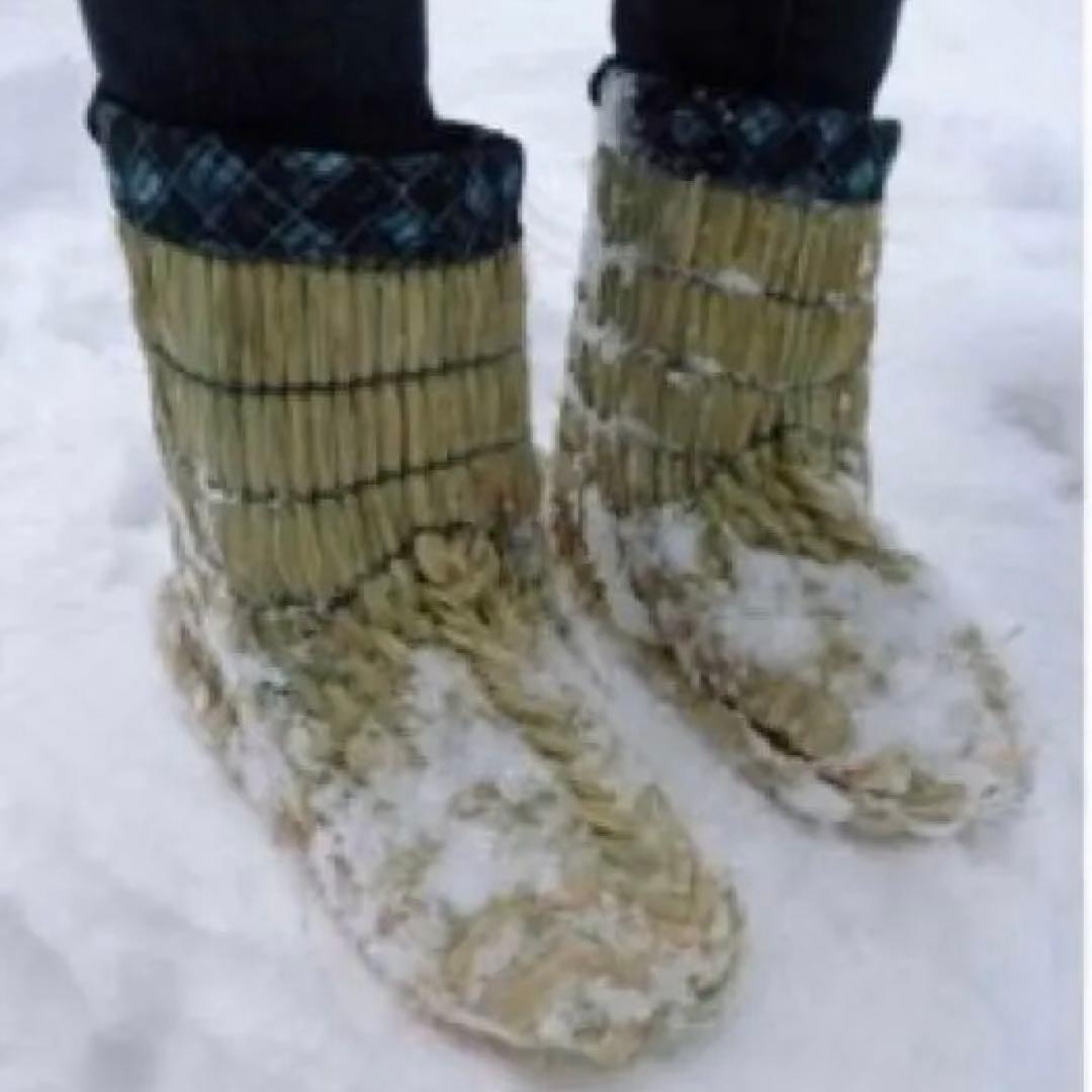 わらぐつ　わらくつ　藁くつ　藁靴　藁沓　民藝　民芸