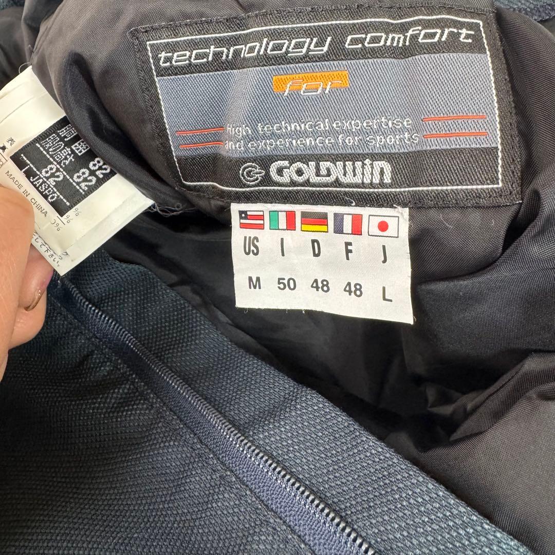 ゴールドウイン　スキーウェア　紺黄色　L 男性用　手袋プレゼント