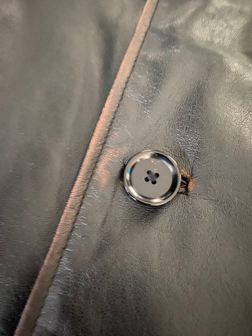 SKOOKUM / スクーカム 別注 バッファローレザー カバーオール　茶芯